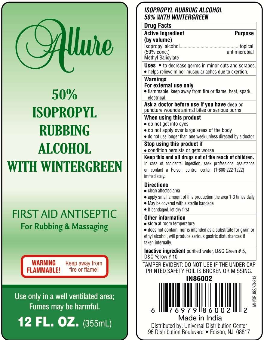 Allure Isopropyl Rubbing Alcohol With Wintergreen