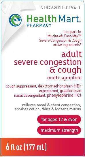adult severe congestion and cough