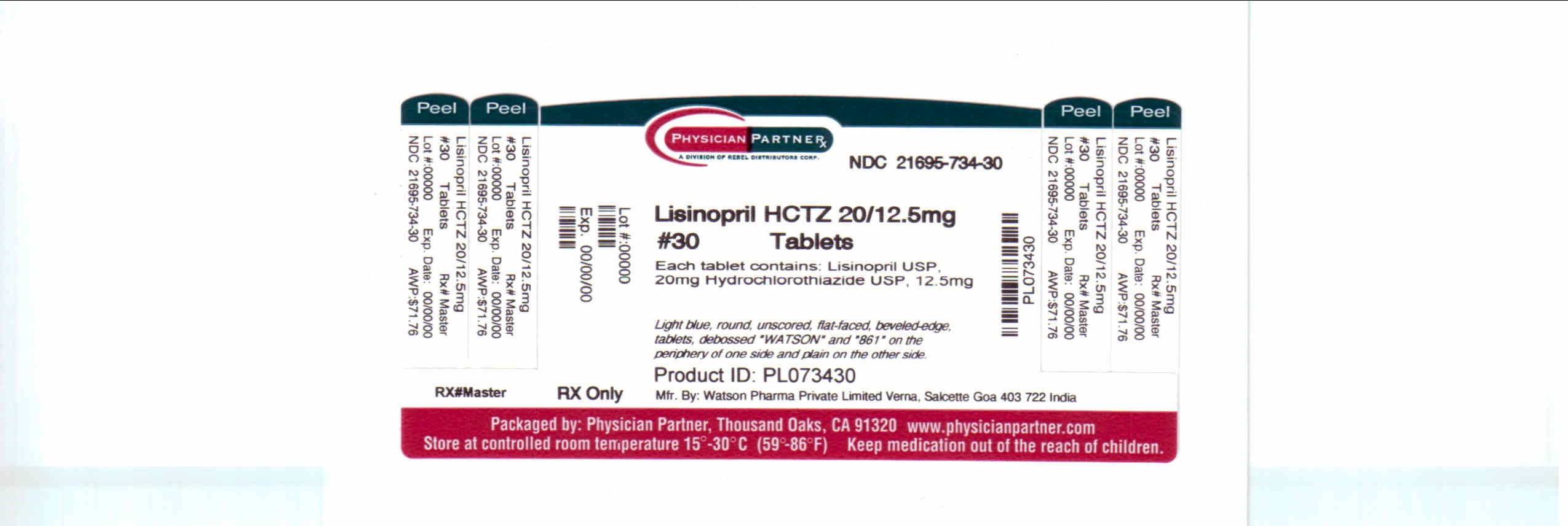 Lisinopril and hydrochlorothiazide