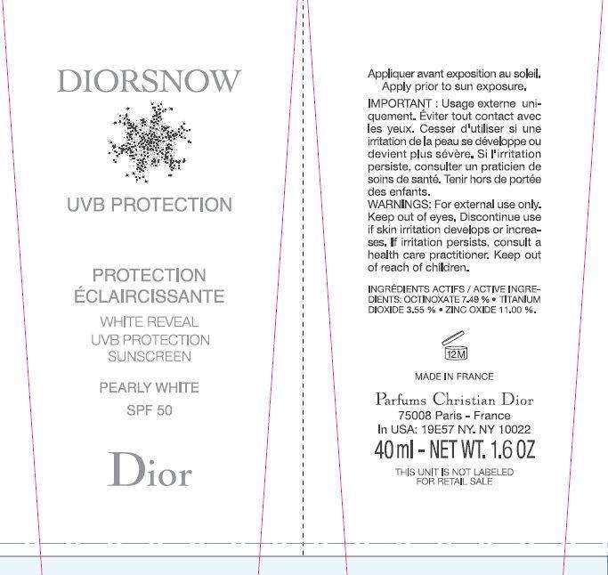 DIORSNOW White Reveal UVB Protection Sunscreen Pearly White SPF 50