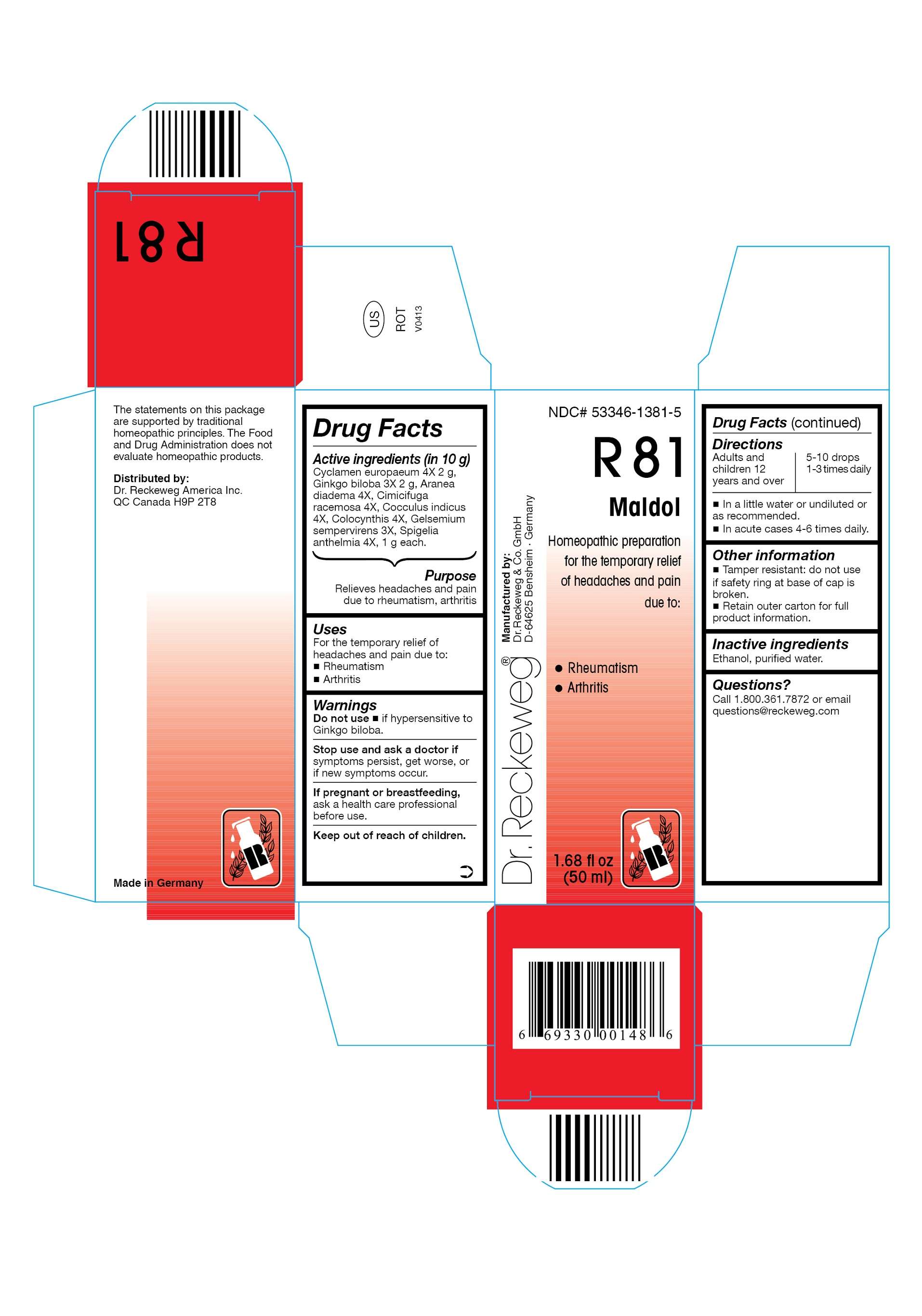 DR. RECKEWEG R81 Maldol