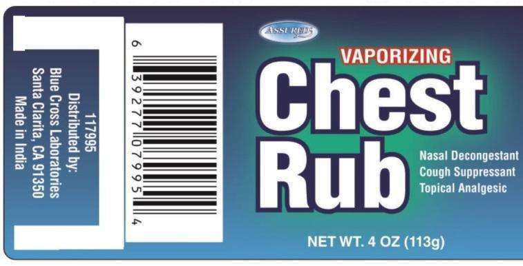 Assured Vaporizing Chest Rub