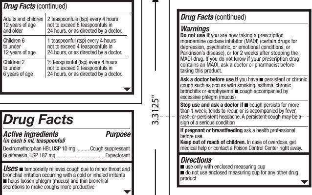 TRISPEC DMX Cough Suppressant Expectorant CHERRY RASPBERRY Flavor