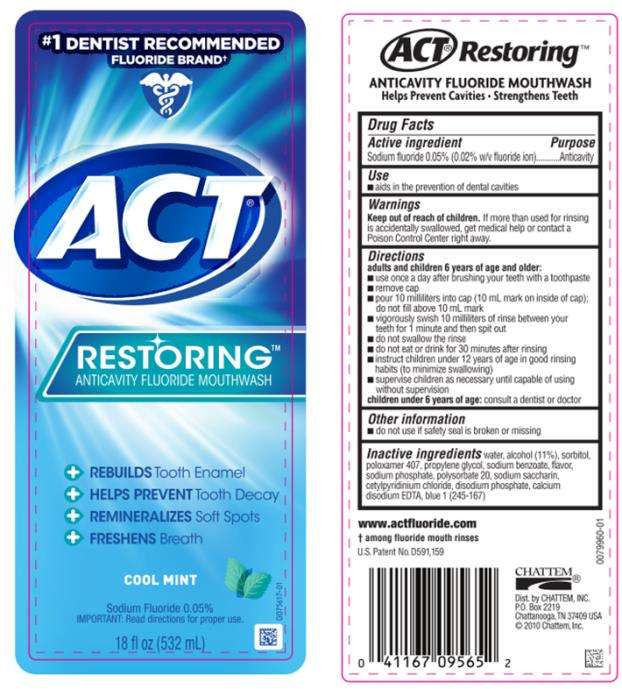 ACT Restoring Anticavity Fluoride Cool Mint