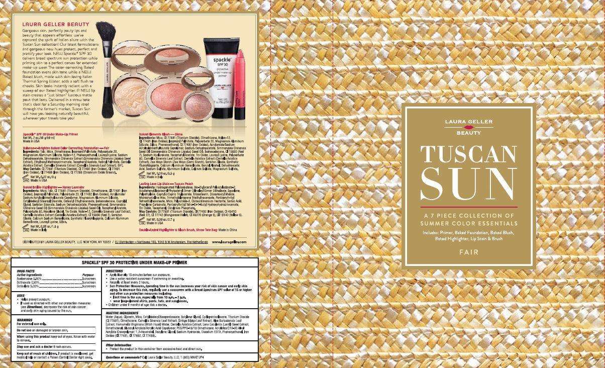 LAURA GELLER BEAUTY TUSCAN SUN SPACKLE SPF 30 PROTECTIVE UNDER MAKE-UP PRIMER FAIR