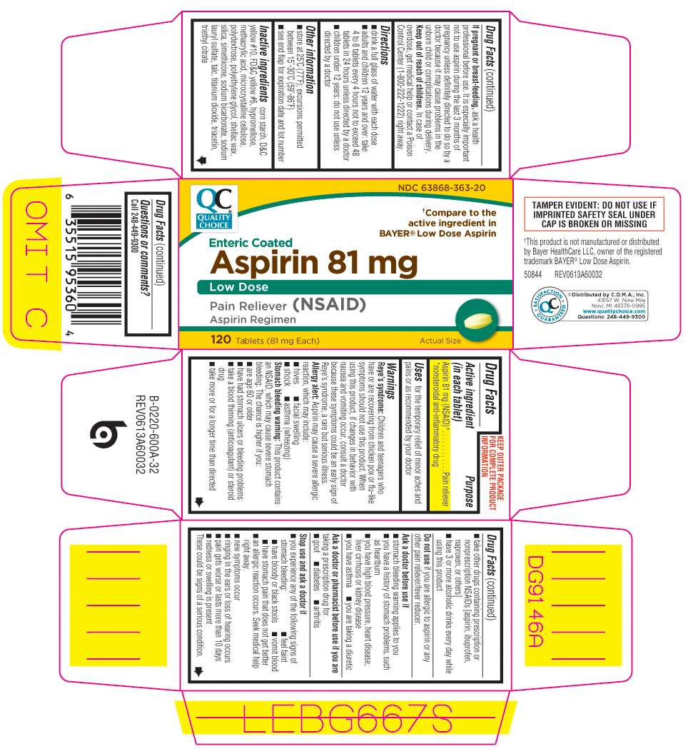 Enteric Coated Asprin 81 mg