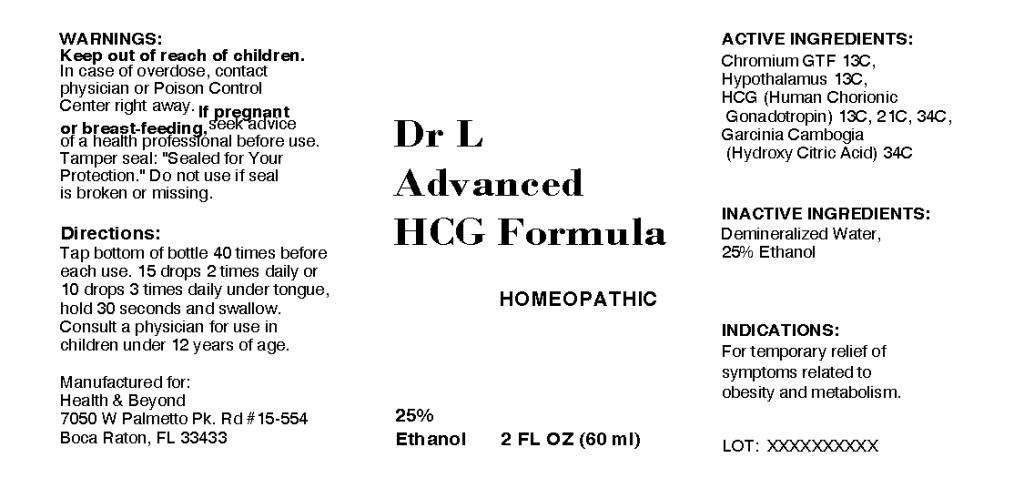 Dr L Advanced HCG Formula