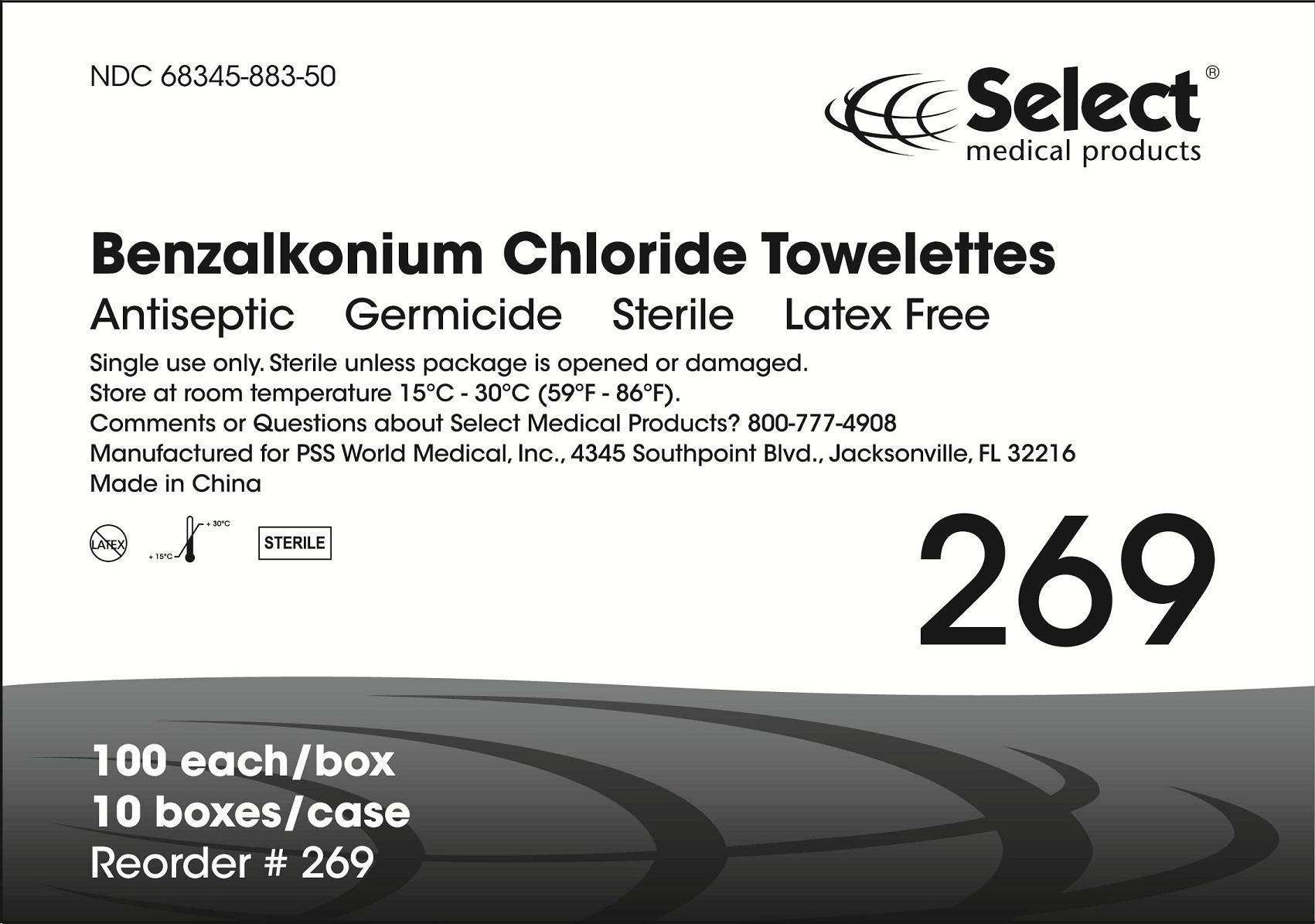 Benzalkonium Chloride Towelette