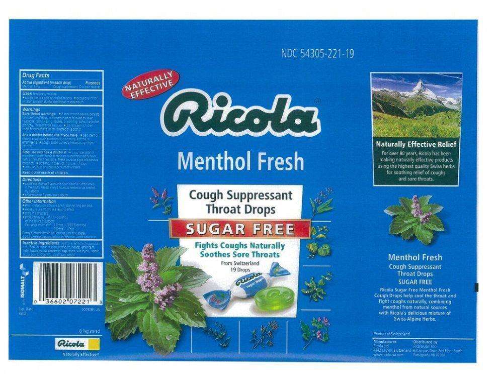 MENTHOL FRESH COUGH SUPPRESSANT