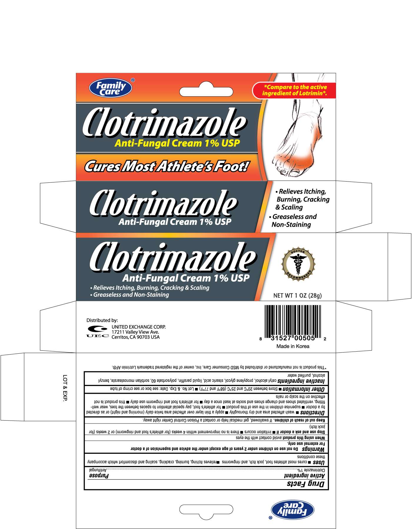 FAMILY CARE CLOTRIMAZOLE ANTIFUNGAL