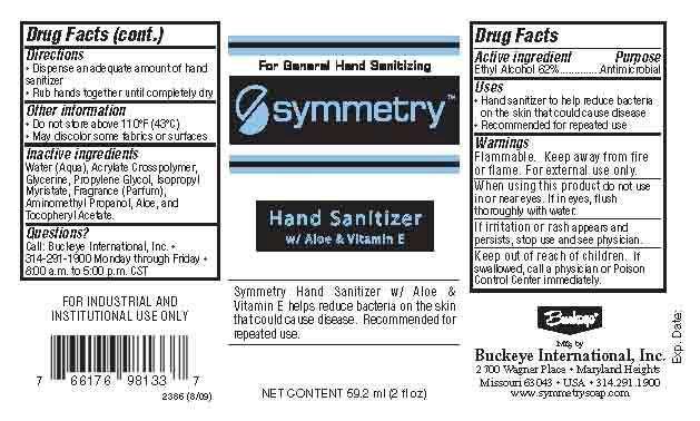 symmetry Hand Sanitizer with Aloe and Vitamin E