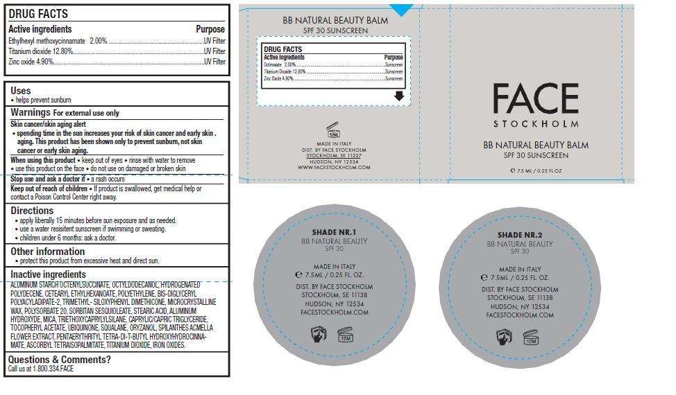 Face Stockholm BB Natural Beauty Balm SPF 30 Shade NR 1