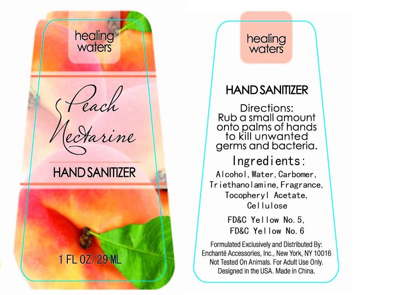 Healing Waters Peach Nectarine Hand Sanitizer