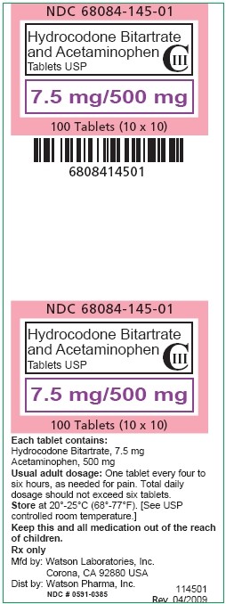 Hydrocodone Bitartrate and Acetaminophen