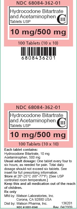 Hydrocodone Bitartrate and Acetaminophen