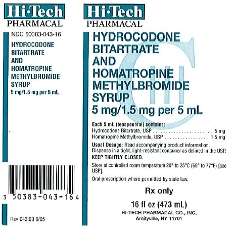 Hydrocodone Bitartrate and Homatropine Methylbromide