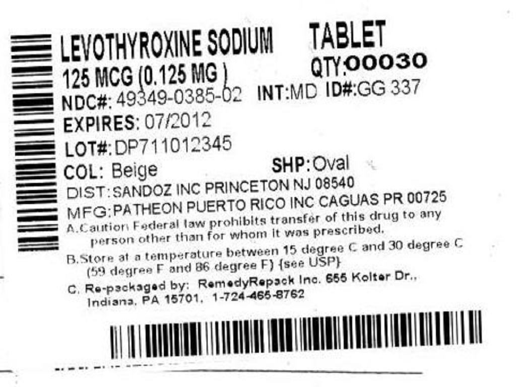 Levothyroxine Sodium