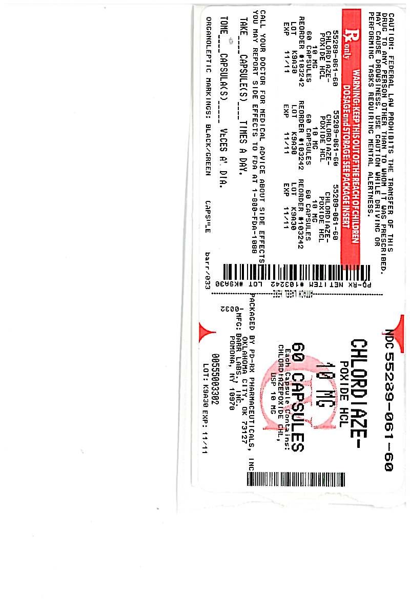 CHLORDIAZE-POXIDE HCL