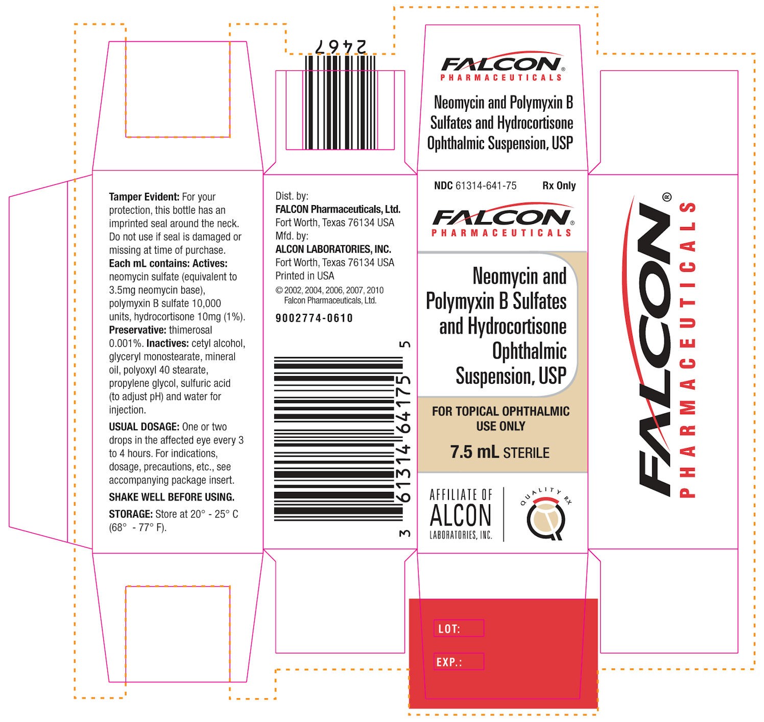 Neomycin and Polymyxin B Sulfates and Hydrocortisone