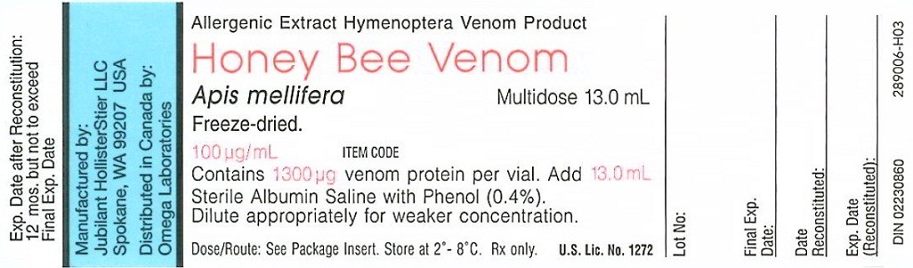 honey bee hymenoptera venom