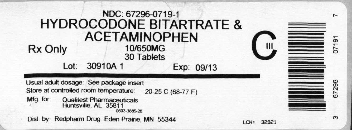 HYDROCODONE BITARTRATE AND ACETAMINOPHEN