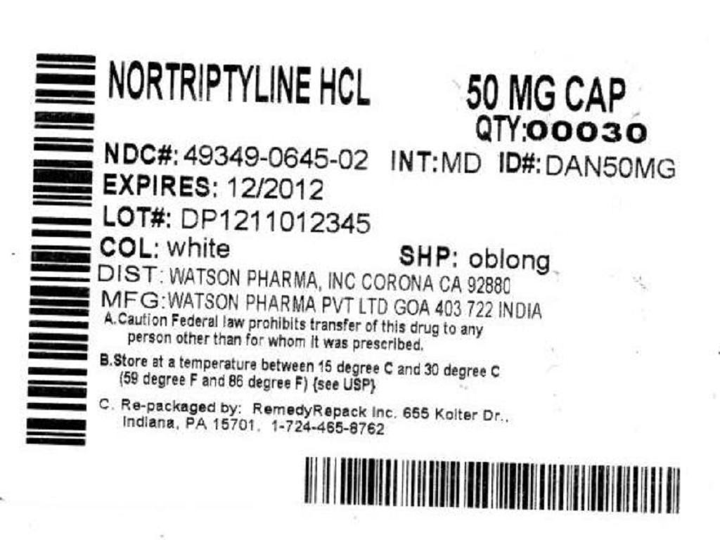 Nortriptyline Hydrochloride