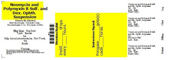 Neomycin and Polymyxin B Sulfates and Dexamethasone