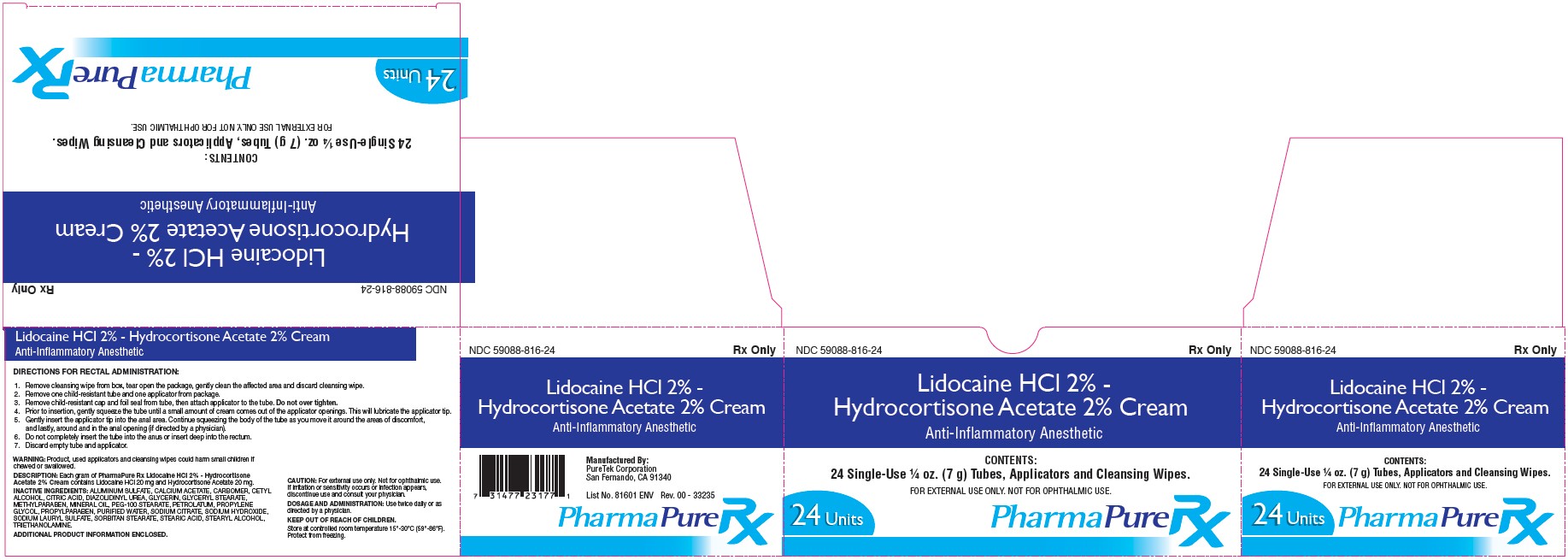 Lidocaine HCl - Hydrocortisone Acetate