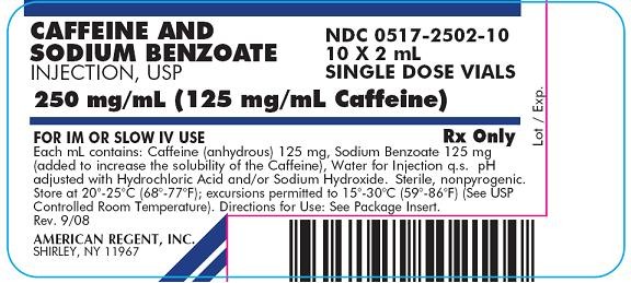 Caffeine and Sodium Benzoate
