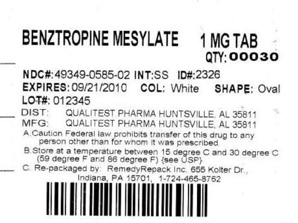 Benztropine Mesylate