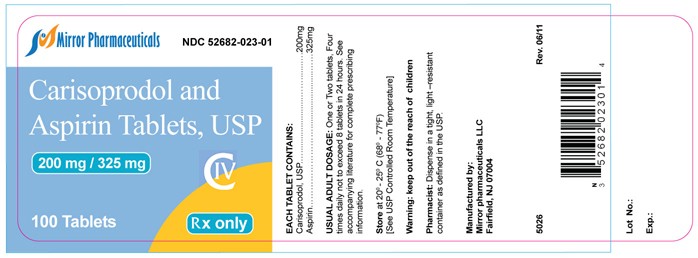 Carisoprodol and Aspirin