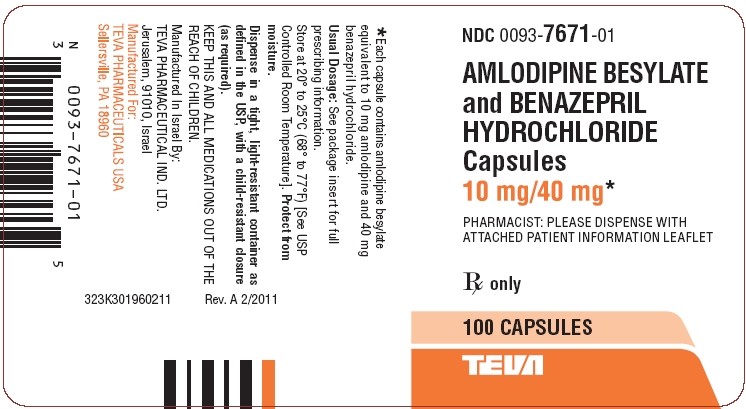 Amlodipine Besylate and Benazepril Hydrochloride